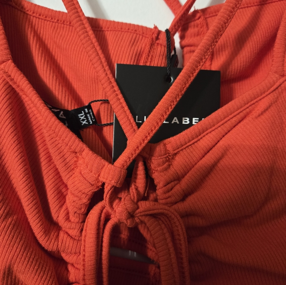 Jluxlable Red Longsleeve Midi Dress